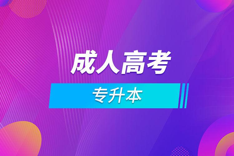 成人高考專(zhuān)升本