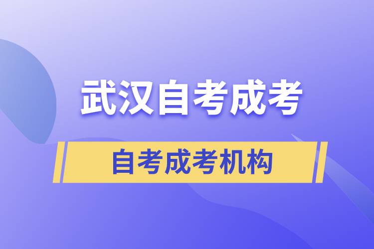 武漢有哪些自考成考機構