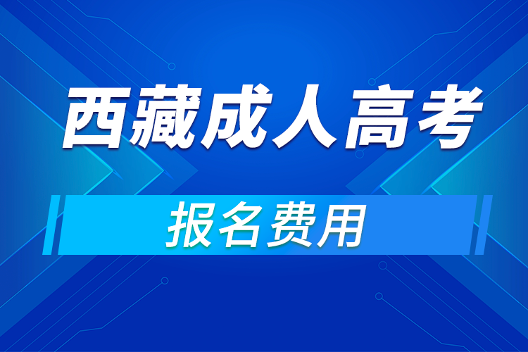 2021年西藏成人高考報名費(fèi)用