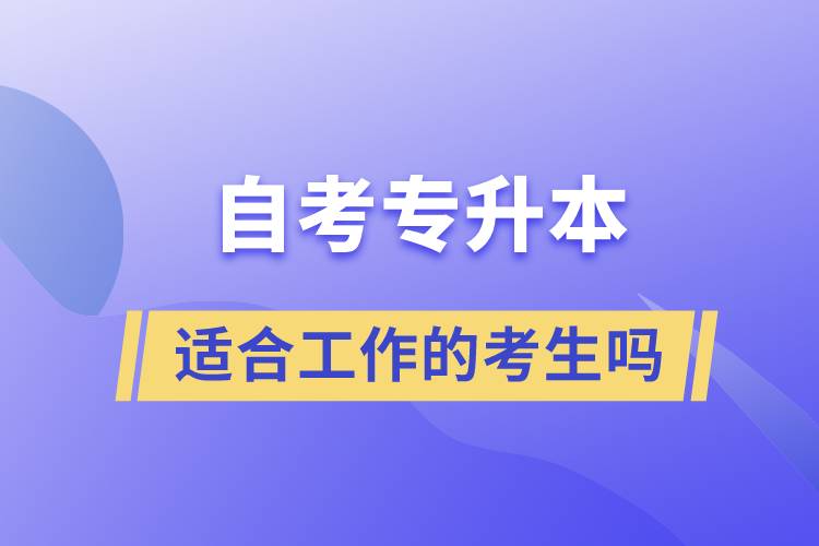 一起了解自考專升本的特點(diǎn)，適合工作忙的人報考么？