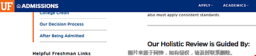 佛羅里達(dá)大學(xué)本科錄取看重哪些因素？