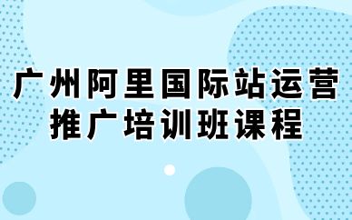 廣州阿里國(guó)際站運(yùn)營(yíng)推廣培訓(xùn)班課程